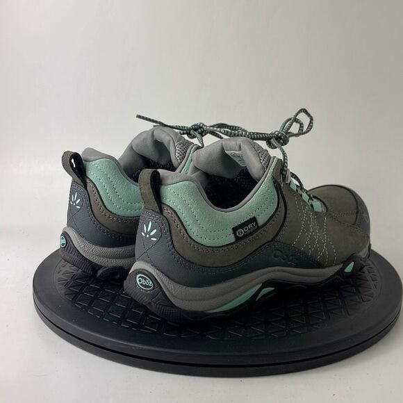 Oboz Sapphire Gray/Green Waterproof Hiking Shoes Women’s Size 6 - Picture 5 of 12